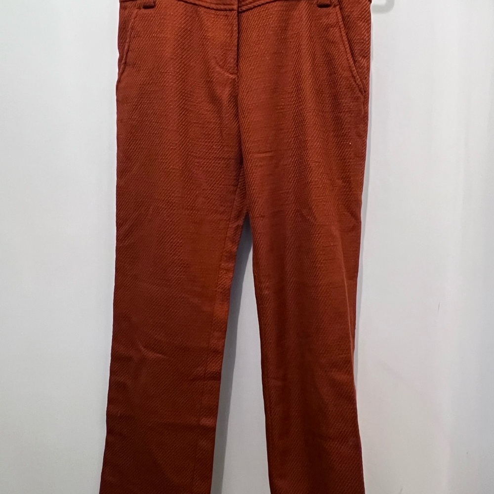 Tory Burch Burnt Orange Woven Pants